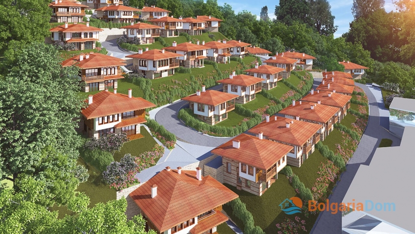 Ökodorf Venid. Foto des Komplexes 3 Ökodorf Venid. Foto des Komplexes 3