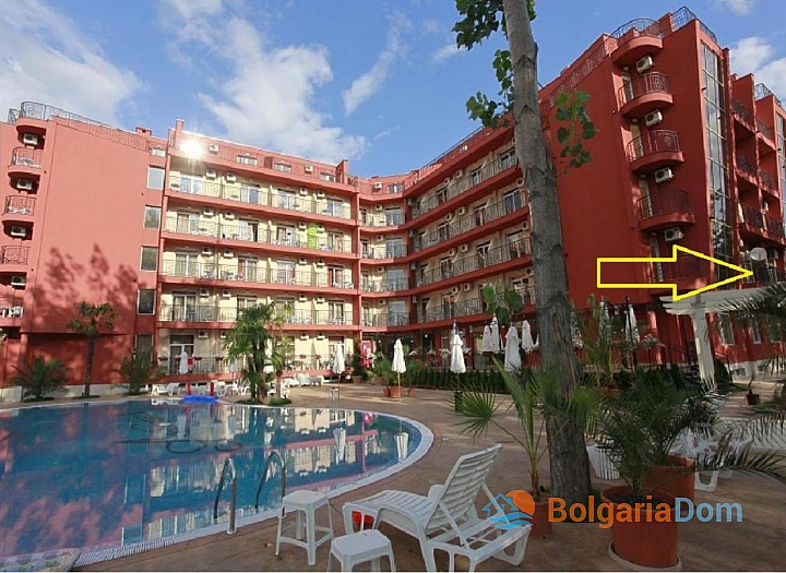 Ein gemütliches Studio-Apartment mit Poolblick in einer schönen Wohnanlage. Foto 4