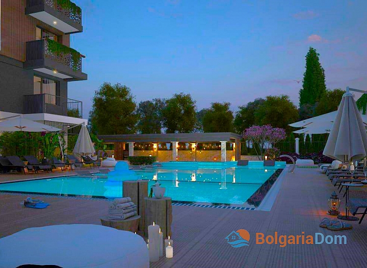Apartment with a pool view in a new premium spa complex. Photo 6