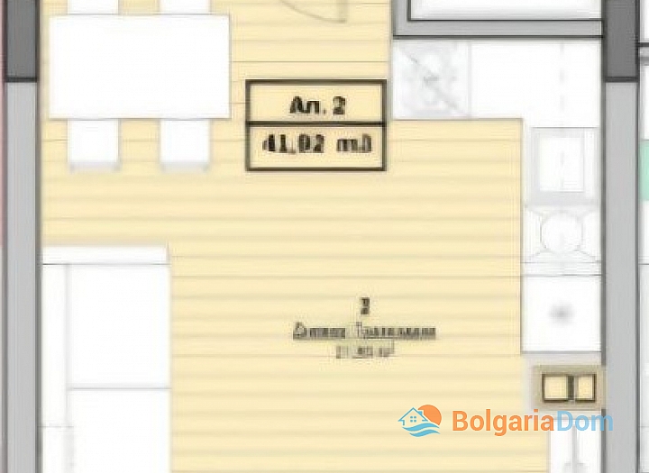 Spacious new studio in a quality building. Photo 6 Spacious new studio in a quality building. Photo 6