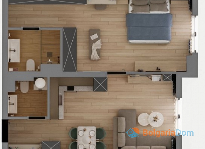 Furnished apartments in a new luxury complex. Photo 4