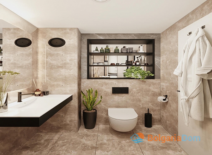 Spacious new apartment with a view of the pool and park. Photo 4