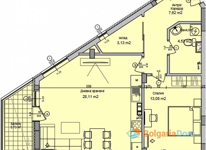 Spacious apartment in a new building close to the sea. Photo 14