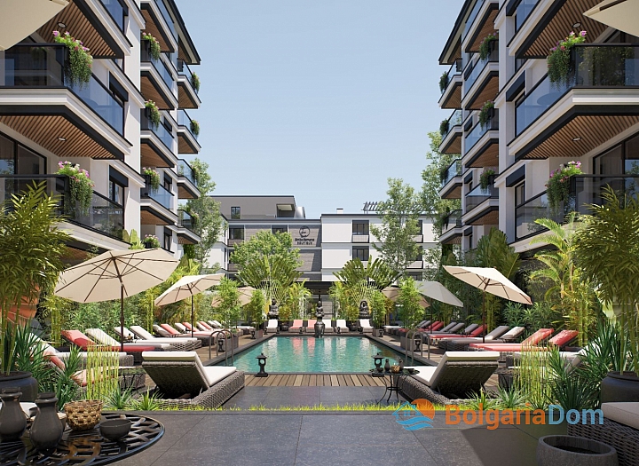 Новая студия с видом на бассейн в качественном доме. Фото 9 Новая студия с видом на бассейн в качественном доме. Фото 9