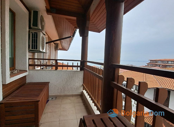 studio apartment with panoramic sea view, top location in Sveti Vlas. Photo 5