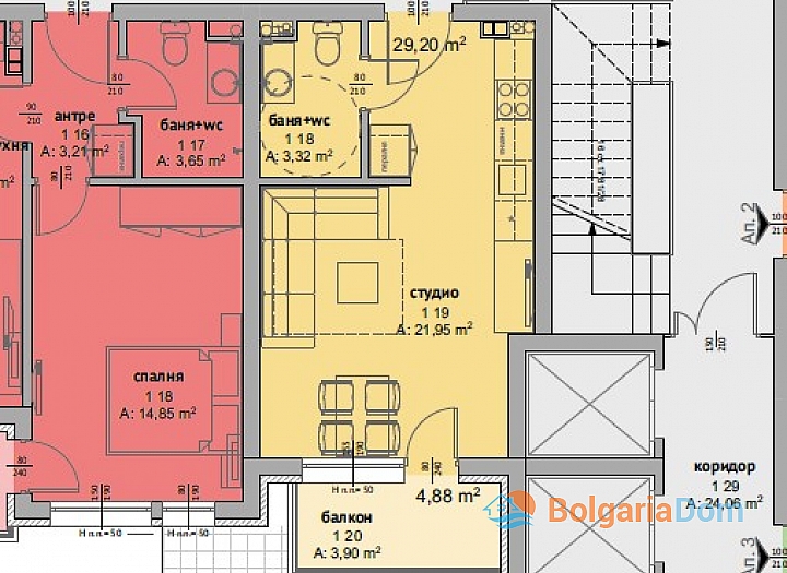 Уютная студия в Равде в новом доме. Фото 9