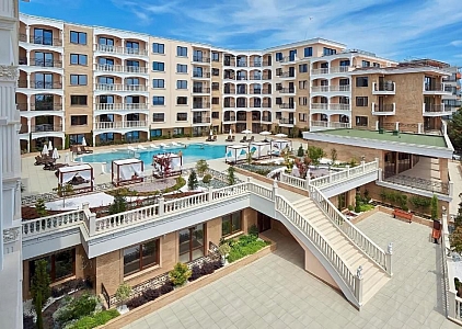 Garsonka v nádherném komplexu v Nesebaru. Foto 1