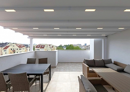 Новая квартира с большой террасой с раздвижной крышей в рассрочку. Фото 17