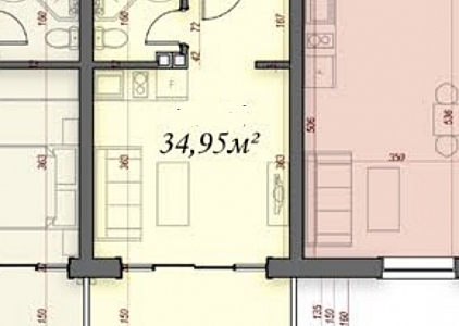 Современная светлая студия в новом жилом комплексе. Фото 4