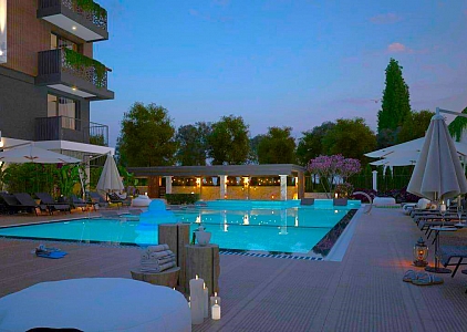 Apartment with a pool view in a new premium spa complex. Photo 6