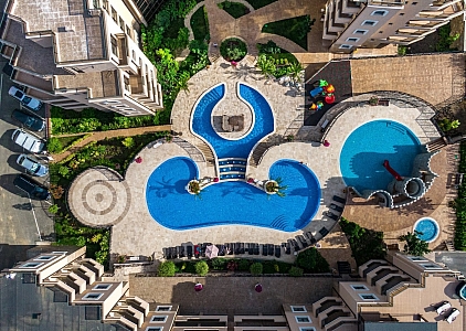 Velký dvoupokojový apartmán 150 metrů od moře. Foto 10