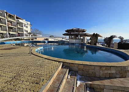 Beautiful apartment with a courtyard on the first coastline. Photo 26