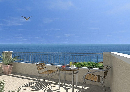 Двухкомнатная меблированная квартира в Бяле с видом на море. Zdjęcie 14