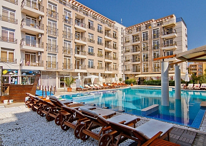 Квартира-студия в красивом комплексе на побережье . Фото 1