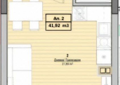 Spacious new studio in a quality building. Photo 6 Spacious new studio in a quality building. Photo 6