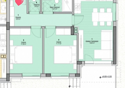 New two-bedroom apartment in a quality building. Photo 7 New two-bedroom apartment in a quality building. Photo 7