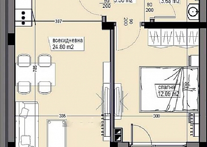 Geräumige Wohnung in einem neuen Gebäude 200 Meter vom Meer entfernt. Foto 2