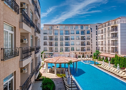 Небольшая квартира с 2мя спальнями в красивом комплексе!. Фото 17