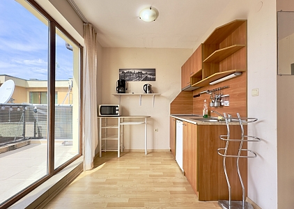 Просторная студия с большой террасой. Фото 4