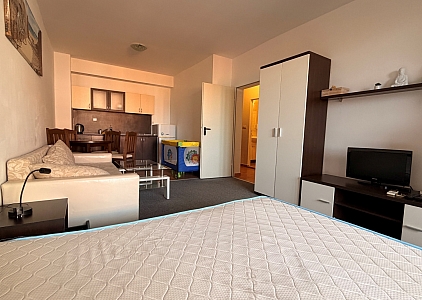 Large studio with pool view on the first line. Photo 7