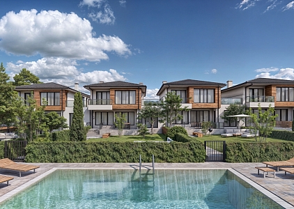 Modern houses with a swimming pool in the Lahana area, between Sarafovo and Pomorie. Photo 7
