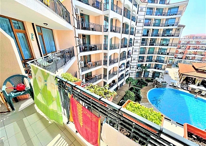 Przestronne studio z pięknym widokiem na basen. Zdjęcie 9