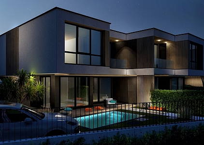 Новые современные дома с панорамой моря на первой линии!. Фото 17