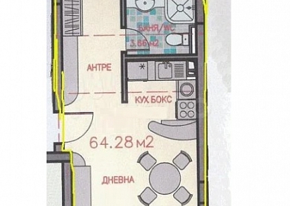 Двухкомнатная квартира с видом на море в красивом комплексе на первой линии. Photo 8
