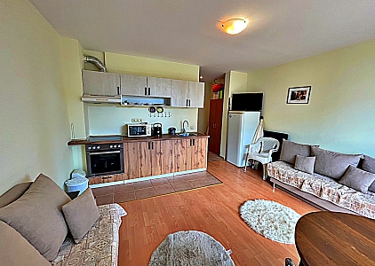 Просторная студия с видом на бассейн. Фото 9