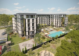 Spacious new apartment with a view of the pool and park. Photo 1