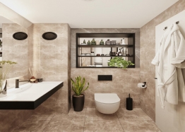 Spacious new apartment with a view of the pool and park. Photo 4